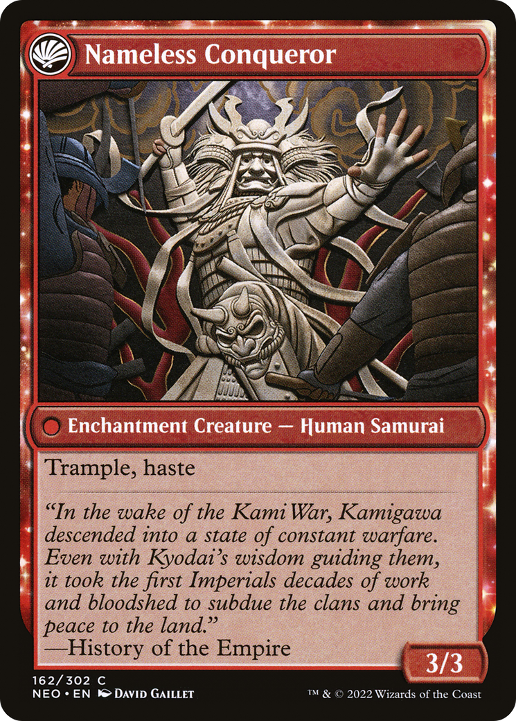 The Shattered States Era // Nameless Conqueror (NEO-162) - Kamigawa: Neon Dynasty: (fandfc) - Premium MTG Single from Wizards of the Coast - Just $0.08! Shop now at Game Crave Tournament Store