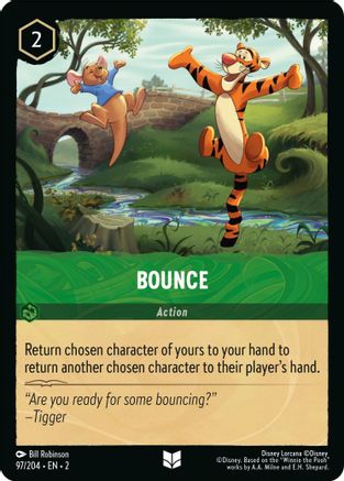 Bounce (97/204) - Rise of the Floodborn - Premium Lorcana Single from Disney - Just $0.08! Shop now at Game Crave Tournament Store