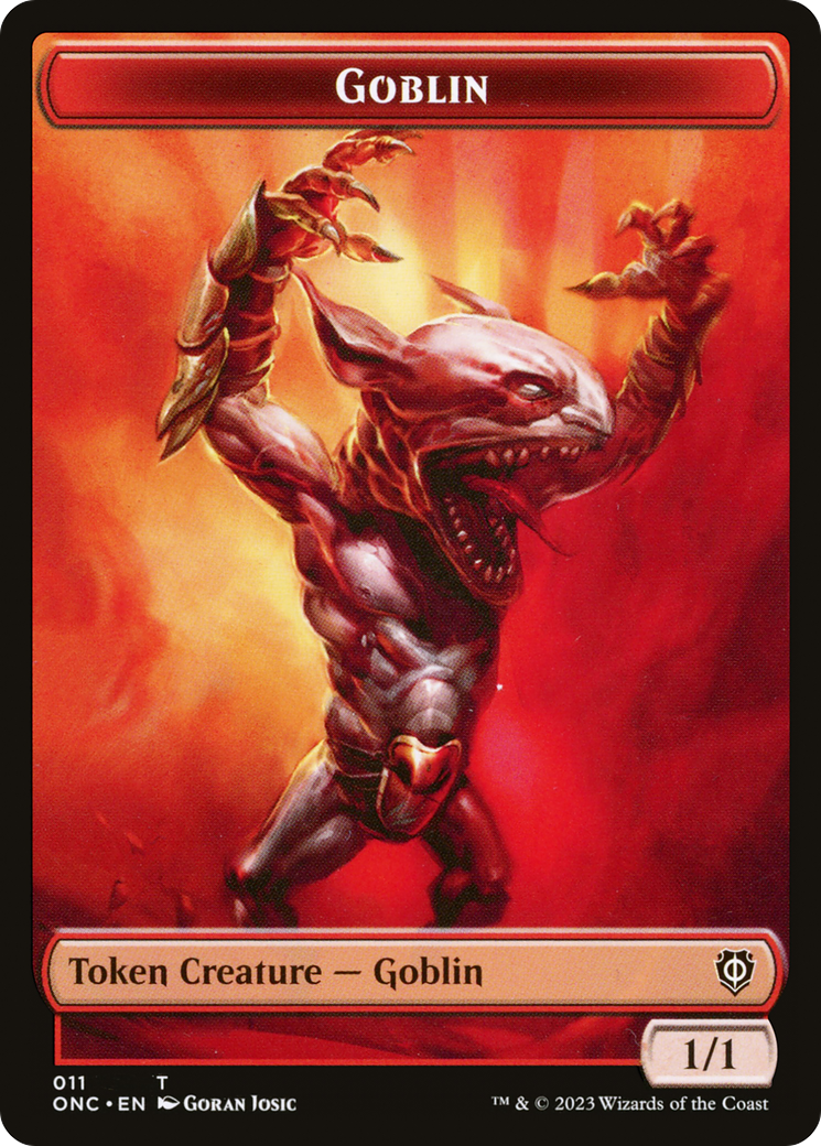 Goblin (TONC-011) - Phyrexia: All Will Be One Commander Tokens - Premium MTG Single from Wizards of the Coast - Just $0! Shop now at Game Crave Tournament Store