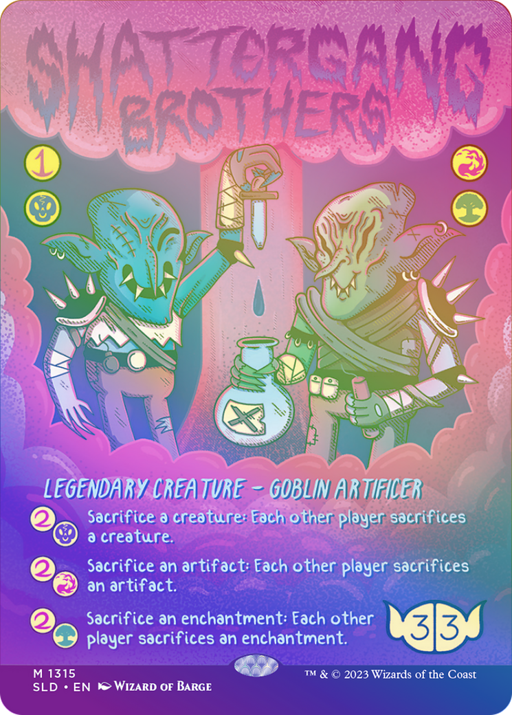 Shattergang Brothers (SLD-1315★) - Secret Lair Drop (Borderless) Foil - Premium MTG Single from Wizards of the Coast - Just $1.33! Shop now at Game Crave Tournament Store
