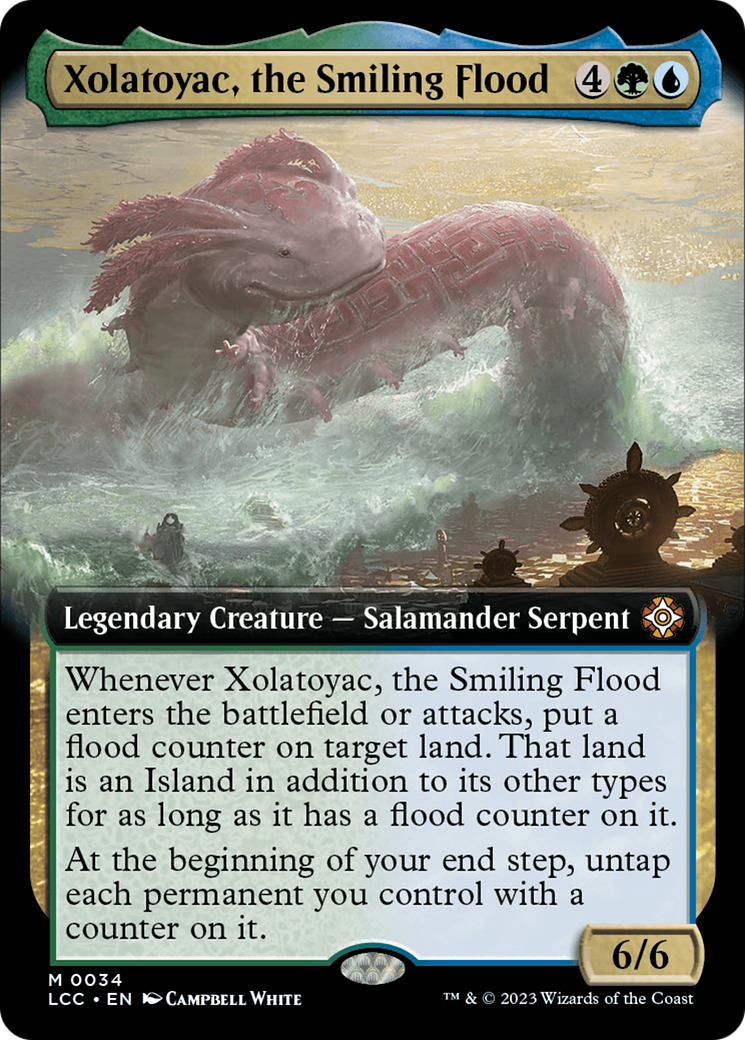 Xolatoyac, the Smiling Flood (LCC-034) - The Lost Caverns of Ixalan Commander: (Extended Art) Foil - Premium MTG Single from Wizards of the Coast - Just $1.30! Shop now at Game Crave Tournament Store