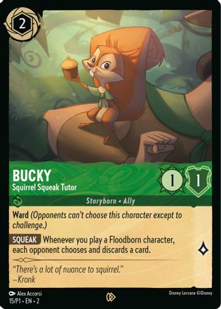 Bucky - Squirrel Squeak Tutor (15) - Disney Lorcana Promo Cards Cold Foil - Premium Lorcana Single from Disney Lorcana Promo Cards - Just $0.26! Shop now at Game Crave Tournament Store