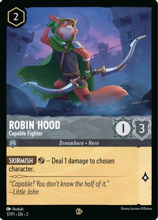 Robin Hood - Capable Fighter (17) - Disney Lorcana Promo Cards Cold Foil - Premium Lorcana Single from Disney Lorcana Promo Cards - Just $0.29! Shop now at Game Crave Tournament Store
