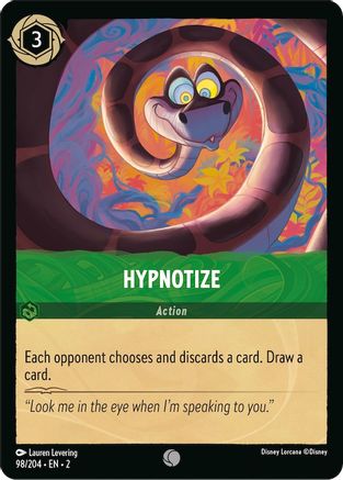 Hypnotize (98/204) - Rise of the Floodborn - Premium Lorcana Single from Disney - Just $0.08! Shop now at Game Crave Tournament Store