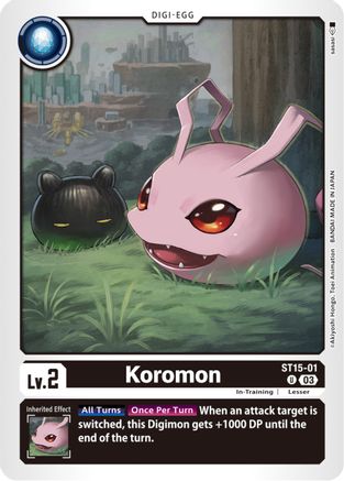 Koromon (ST15-01) - Starter Deck 15: Dragon of Courage - Premium Digimon Single from Bandai - Just $0.08! Shop now at Game Crave Tournament Store