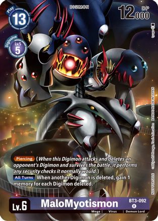 MaloMyotismon (Tamer Party Pack -The Beginning-) (BT3-092) - Release Special Booster Foil - Premium Digimon Single from Bandai - Just $0.26! Shop now at Game Crave Tournament Store