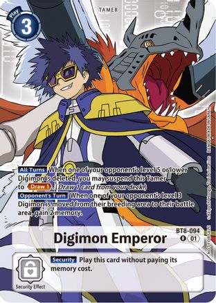 Digimon Emperor (Tamer Party Pack -The Beginning-) (BT8-094) - New Awakening - Premium Digimon Single from Bandai - Just $6.86! Shop now at Game Crave Tournament Store