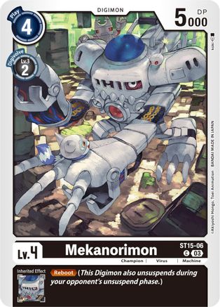 Mekanorimon (ST15-06) - Starter Deck 15: Dragon of Courage - Premium Digimon Single from Bandai - Just $0.25! Shop now at Game Crave Tournament Store