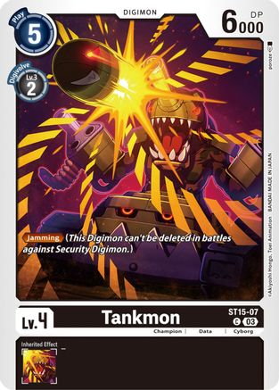 Tankmon (ST15-07) - Starter Deck 15: Dragon of Courage - Premium Digimon Single from Bandai - Just $0.25! Shop now at Game Crave Tournament Store