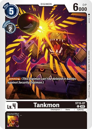 Tankmon (ST15-07) - Starter Deck 15: Dragon of Courage - Premium Digimon Single from Bandai - Just $0.08! Shop now at Game Crave Tournament Store