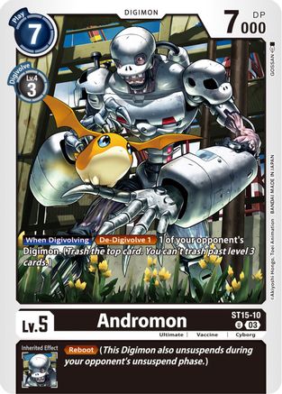Andromon (ST15-10) - Starter Deck 15: Dragon of Courage - Premium Digimon Single from Bandai - Just $0.25! Shop now at Game Crave Tournament Store