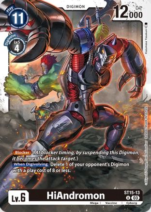 HiAndromon (ST15-13) - Starter Deck 15: Dragon of Courage - Premium Digimon Single from Bandai - Just $0.08! Shop now at Game Crave Tournament Store