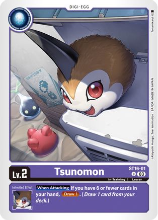 Tsunomon (ST16-01) - Starter Deck 16: Wolf of Friendship - Premium Digimon Single from Bandai - Just $0.25! Shop now at Game Crave Tournament Store