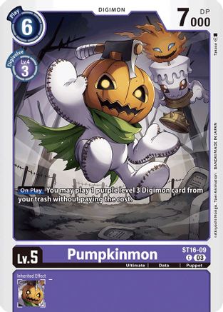 Pumpkinmon (ST16-09) - Starter Deck 16: Wolf of Friendship - Premium Digimon Single from Bandai - Just $0.25! Shop now at Game Crave Tournament Store