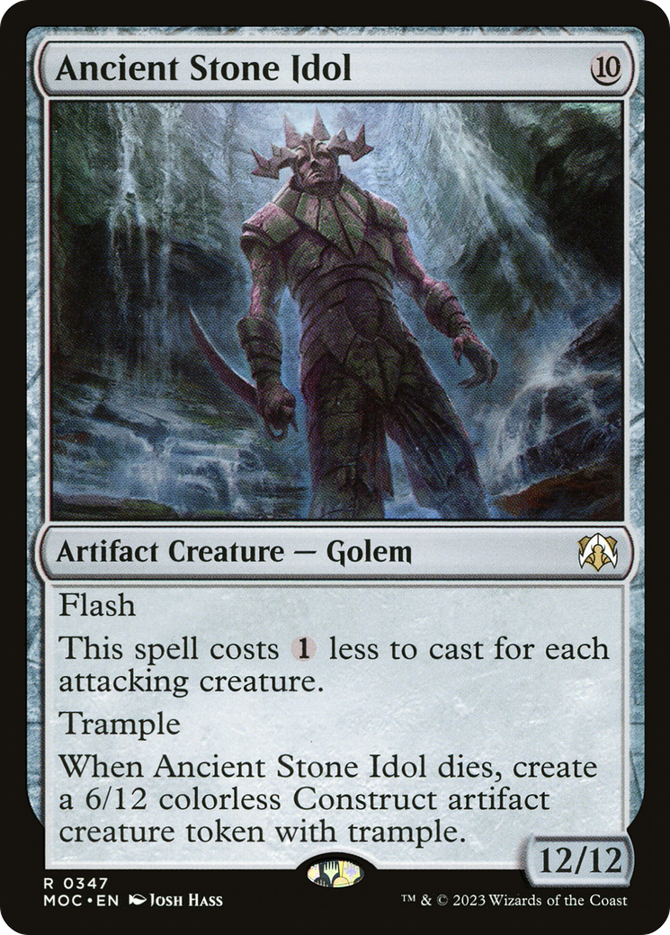 Ancient Stone Idol (MOC-347) - March of the Machine Commander - Premium MTG Single from Wizards of the Coast - Just $0.08! Shop now at Game Crave Tournament Store