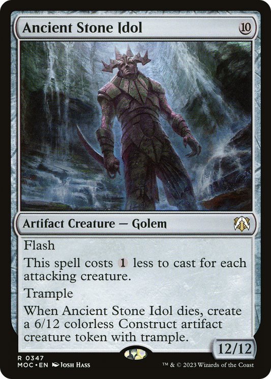 Ancient Stone Idol (MOC-347) - March of the Machine Commander - Premium MTG Single from Wizards of the Coast - Just $0.08! Shop now at Game Crave Tournament Store
