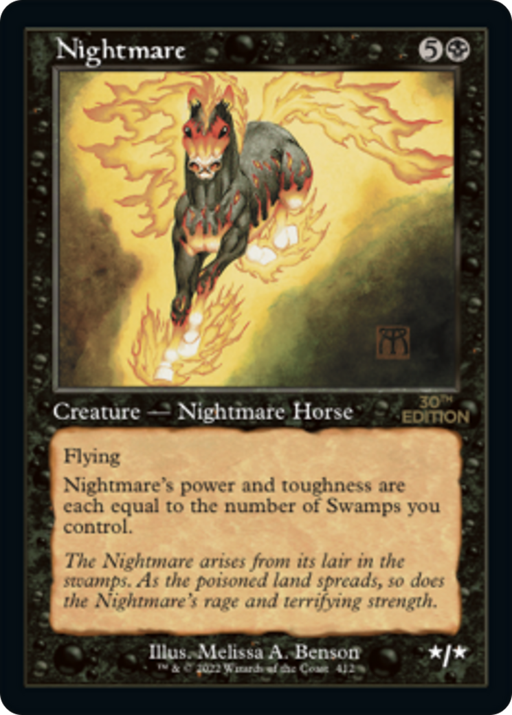 Nightmare (30A-412) - 30th Anniversary Edition - Premium MTG Single from Wizards of the Coast - Just $38.40! Shop now at Game Crave Tournament Store