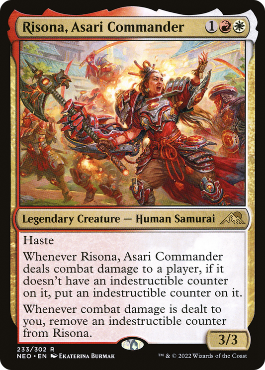 Risona, Asari Commander (NEO-233) - Kamigawa: Neon Dynasty - Premium MTG Single from Wizards of the Coast - Just $0.08! Shop now at Game Crave Tournament Store