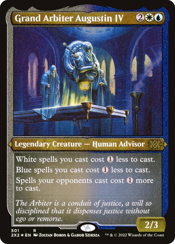 Grand Arbiter Augustin IV (2X2-501) - Double Masters 2022 Etched Foil - Premium MTG Single from Wizards of the Coast - Just $2.60! Shop now at Game Crave Tournament Store