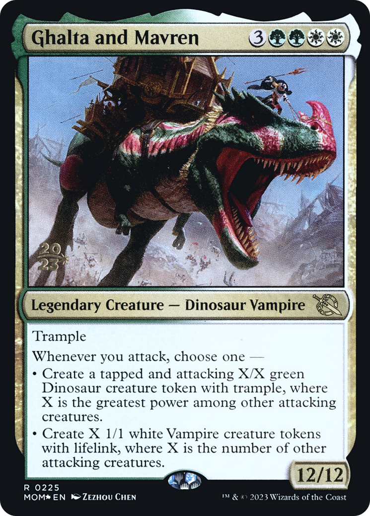 Ghalta and Mavren (PMOM-225S) - March of the Machine Promos Foil - Premium MTG Single from Wizards of the Coast - Just $1.17! Shop now at Game Crave Tournament Store