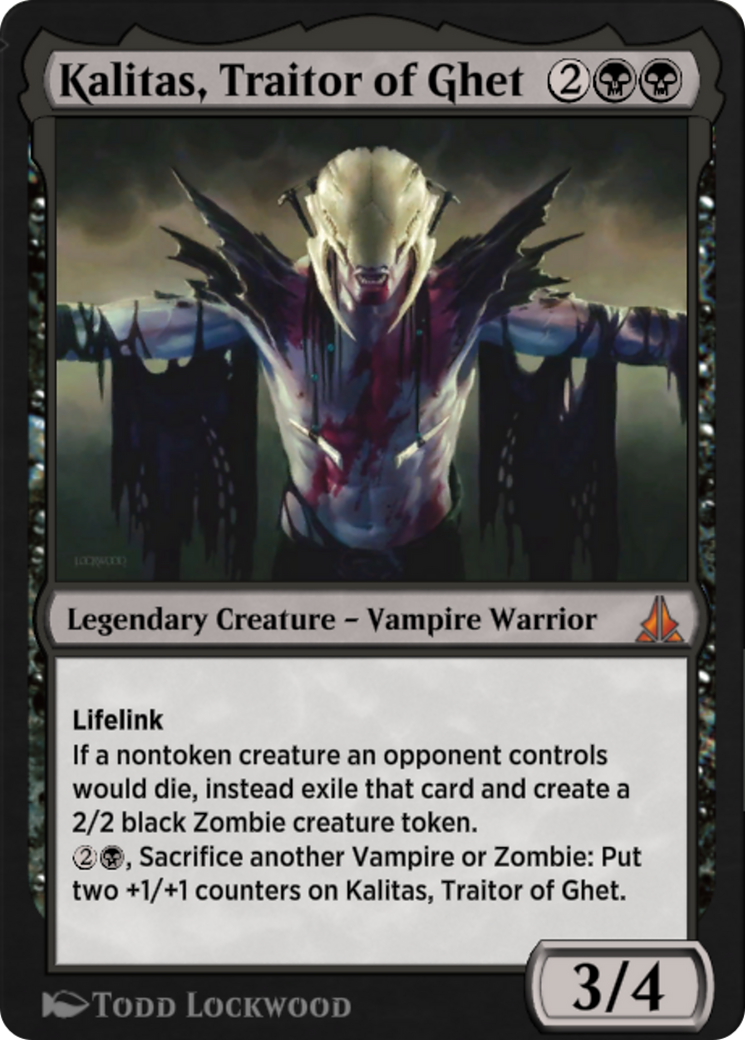 Kalitas, Traitor of Ghet (EA1-005) - Explorer Anthology 1 - Premium MTG Single from Wizards of the Coast - Just $0! Shop now at Game Crave Tournament Store