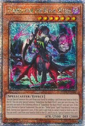 Diabellstar the Black Witch (Quarter Century Secret Rare) (AGOV-EN006) - Age of Overlord 1st Edition - Premium Yugioh Single from Konami - Just $98.66! Shop now at Game Crave Tournament Store