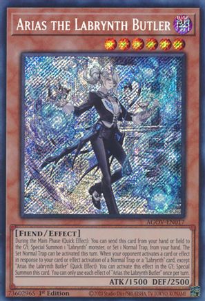 Arias the Labrynth Butler (AGOV-EN017) - Age of Overlord 1st Edition - Premium Yugioh Single from Konami - Just $4.02! Shop now at Game Crave Tournament Store