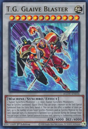 T.G. Glaive Blaster (AGOV-EN036) - Age of Overlord 1st Edition - Premium Yugioh Single from Konami - Just $0.26! Shop now at Game Crave Tournament Store