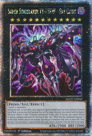 Super Starslayer TY-PHON - Sky Crisis (Quarter Century Secret Rare) (AGOV-EN042) - Age of Overlord 1st Edition - Premium Yugioh Single from Konami - Just $173.56! Shop now at Game Crave Tournament Store