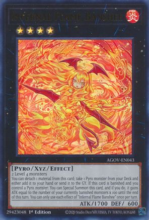 Infernal Flame Banshee (AGOV-EN043) - Age of Overlord 1st Edition - Premium Yugioh Single from Konami - Just $2.54! Shop now at Game Crave Tournament Store