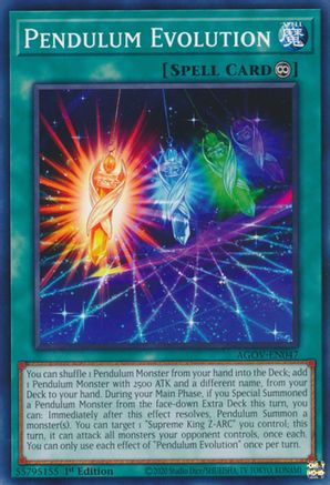 Pendulum Evolution (AGOV-EN047) - Age of Overlord 1st Edition - Premium Yugioh Single from Konami - Just $0.08! Shop now at Game Crave Tournament Store