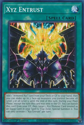 Xyz Entrust (AGOV-EN051) - Age of Overlord 1st Edition - Premium Yugioh Single from Konami - Just $0.25! Shop now at Game Crave Tournament Store