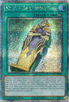 King's Sarcophagus (Quarter Century Secret Rare) (AGOV-EN058) - Age of Overlord 1st Edition - Premium Yugioh Single from Konami - Just $62.99! Shop now at Game Crave Tournament Store