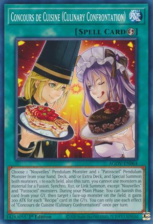 Concours de Cuisine (Culinary Confrontation) (AGOV-EN064) - Age of Overlord 1st Edition - Premium Yugioh Single from Konami - Just $0.25! Shop now at Game Crave Tournament Store
