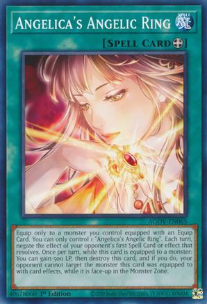 Angelica's Angelic Ring (AGOV-EN065) - Age of Overlord 1st Edition - Premium Yugioh Single from Konami - Just $0.25! Shop now at Game Crave Tournament Store