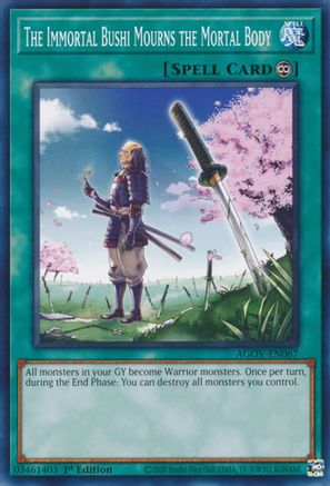 The Immortal Bushi Mourns the Mortal Body (AGOV-EN067) - Age of Overlord 1st Edition - Premium Yugioh Single from Konami - Just $0.25! Shop now at Game Crave Tournament Store