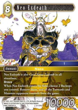 Neo Exdeath (BEYOND DESTINY) - Premium Final Fantasy Single from Beyond Destiny - Just $4.06! Shop now at Game Crave Tournament Store
