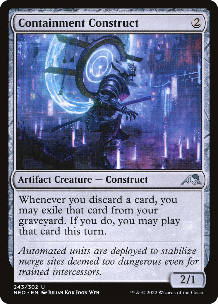 Containment Construct (NEO-243) - Kamigawa: Neon Dynasty Foil - Premium MTG Single from Wizards of the Coast - Just $0.52! Shop now at Game Crave Tournament Store