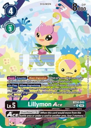 Lillymon Ace (English Exclusive Alternate Art) (BT14-049) - Blast Ace Foil - Premium Digimon Single from Bandai - Just $10.36! Shop now at Game Crave Tournament Store