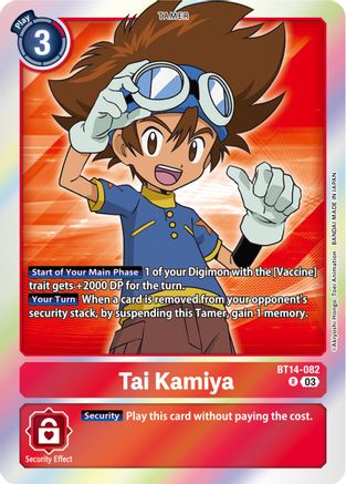 Tai Kamiya (BT14-082) - Blast Ace Foil - Premium Digimon Single from Bandai - Just $0.25! Shop now at Game Crave Tournament Store