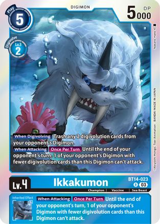 Ikkakumon (BT14-023) - Blast Ace Foil - Premium Digimon Single from Bandai - Just $0.08! Shop now at Game Crave Tournament Store