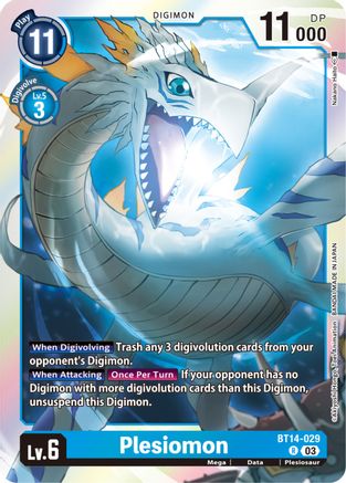 Plesiomon (BT14-029) - Blast Ace Foil - Premium Digimon Single from Bandai - Just $0.08! Shop now at Game Crave Tournament Store