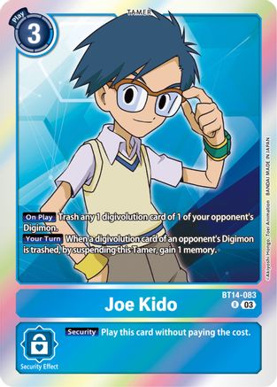 Joe Kido (BT14-083) - Blast Ace Foil - Premium Digimon Single from Bandai - Just $0.08! Shop now at Game Crave Tournament Store