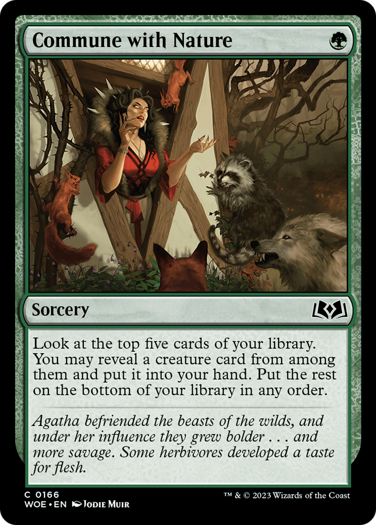 Commune with Nature (WOE-166) - Wilds of Eldraine - Premium MTG Single from Wizards of the Coast - Just $0.08! Shop now at Game Crave Tournament Store