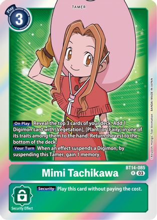 Mimi Tachikawa (BT14-085) - Blast Ace Foil - Premium Digimon Single from Bandai - Just $0.08! Shop now at Game Crave Tournament Store