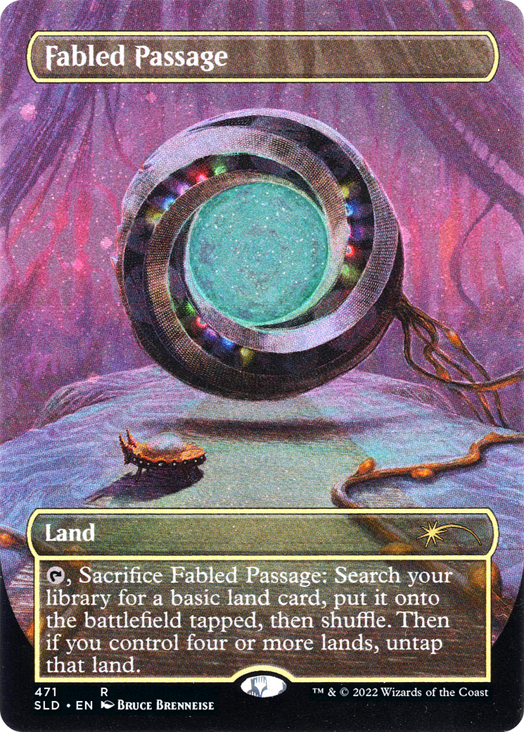 Fabled Passage (SLD-471) - Secret Lair Drop (Borderless) Foil - Premium MTG Single from Wizards of the Coast - Just $6.59! Shop now at Game Crave Tournament Store