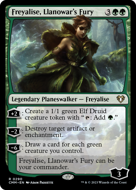 Freyalise, Llanowar's Fury (CMM-290) - Commander Masters - Premium MTG Single from Wizards of the Coast - Just $0.49! Shop now at Game Crave Tournament Store