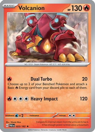 Volcanion 22 - SV04 Paradox Rift Reverse Holofoil - Premium Pokemon Single from Nintendo - Just $0.15! Shop now at Game Crave Tournament Store