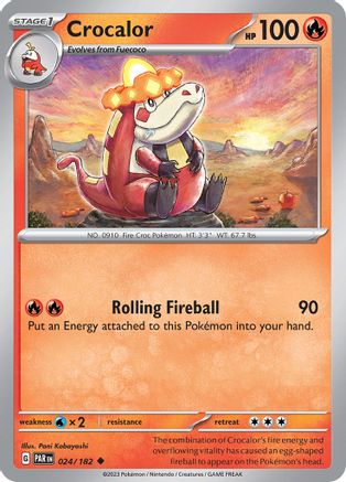 Crocalor 24 - SV04 Paradox Rift - Premium Pokemon Single from Nintendo - Just $0.08! Shop now at Game Crave Tournament Store