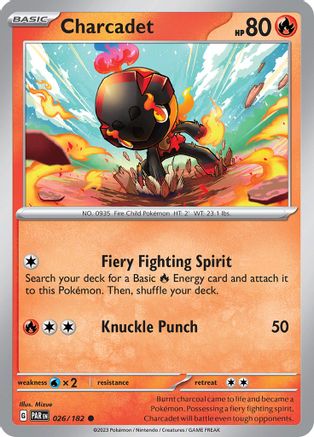 Charcadet - 026/182 26 - SV04 Paradox Rift Reverse Holofoil - Premium Pokemon Single from Nintendo - Just $0.08! Shop now at Game Crave Tournament Store